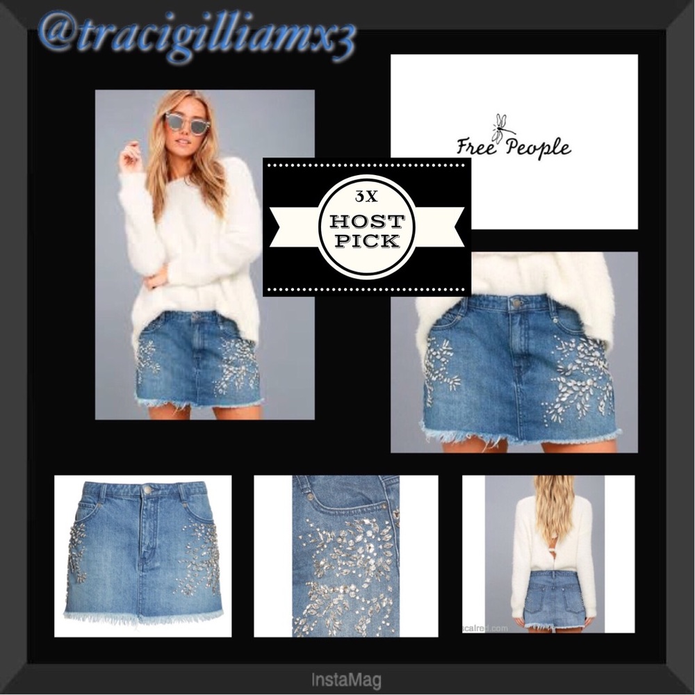 Free People Shine Bright Shine Far MiniSkirt